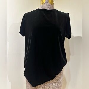 GAP TALL Black Velvet Short Sleeve Tee